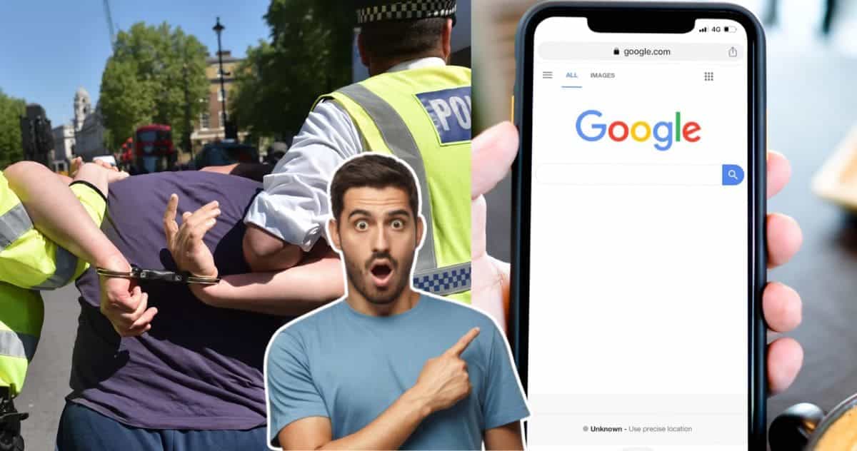 Google Search Mistake Must be arrested by the police